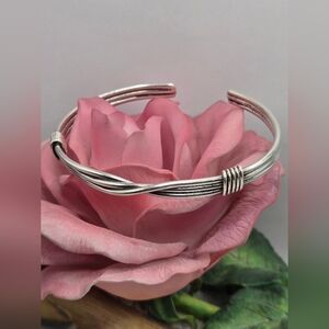 Elegant Sterling Silver 925 MEXICO Women's Bangle Bracelet